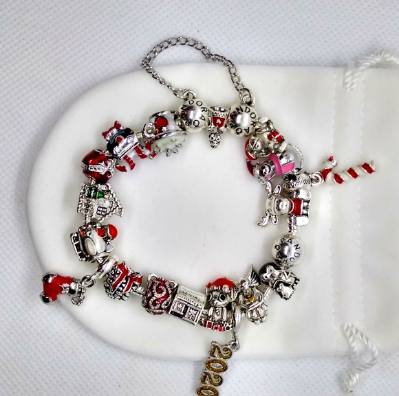 Pandora Jewelry Pandora Bracelet W Christmas Charm Bundle Poshmark